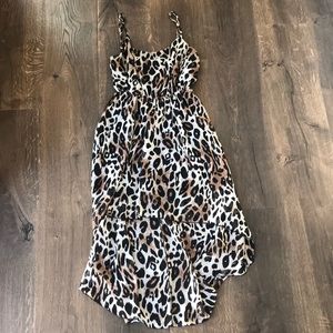 High-low cheetah dress